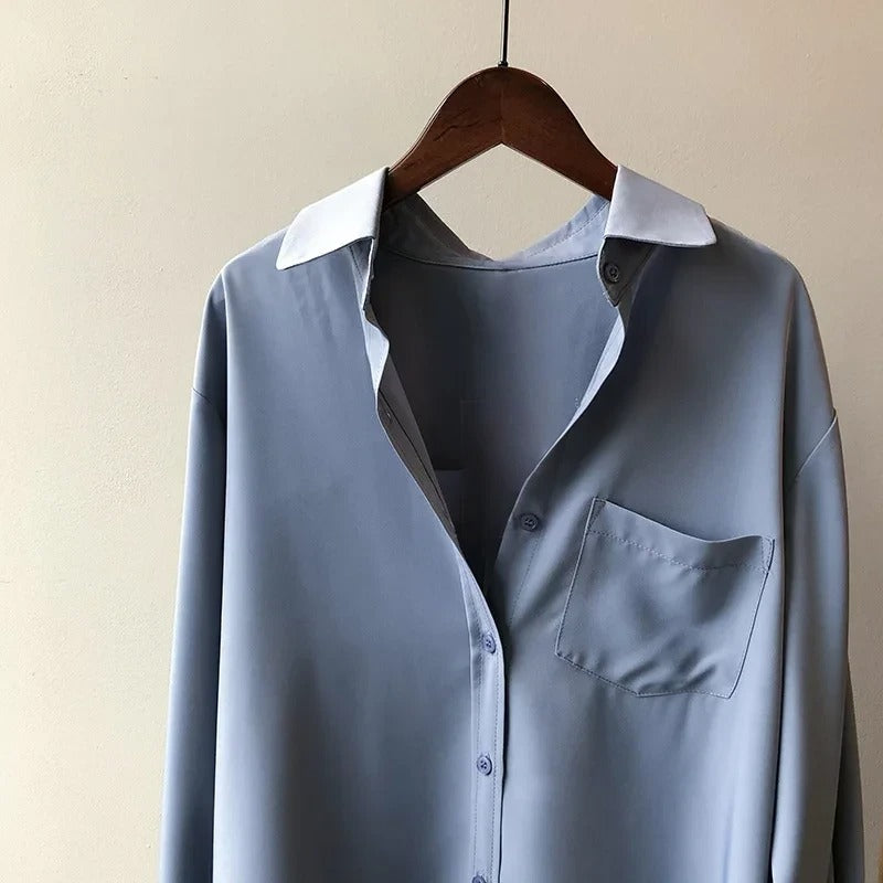 Riley – Bluză din Mătase cu Eleganță Fluidă