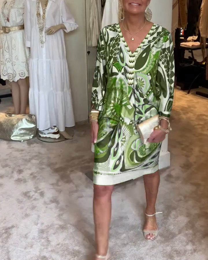 Mariane™ - Rochie cu imprimeu vintage 