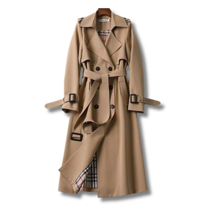 Amoura™ - Trench Coat cu Curea, Clasic și Elegant