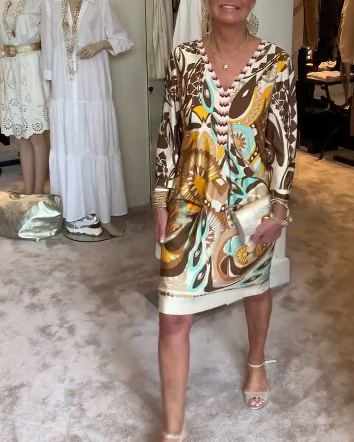 Mariane™ - Rochie cu imprimeu vintage 