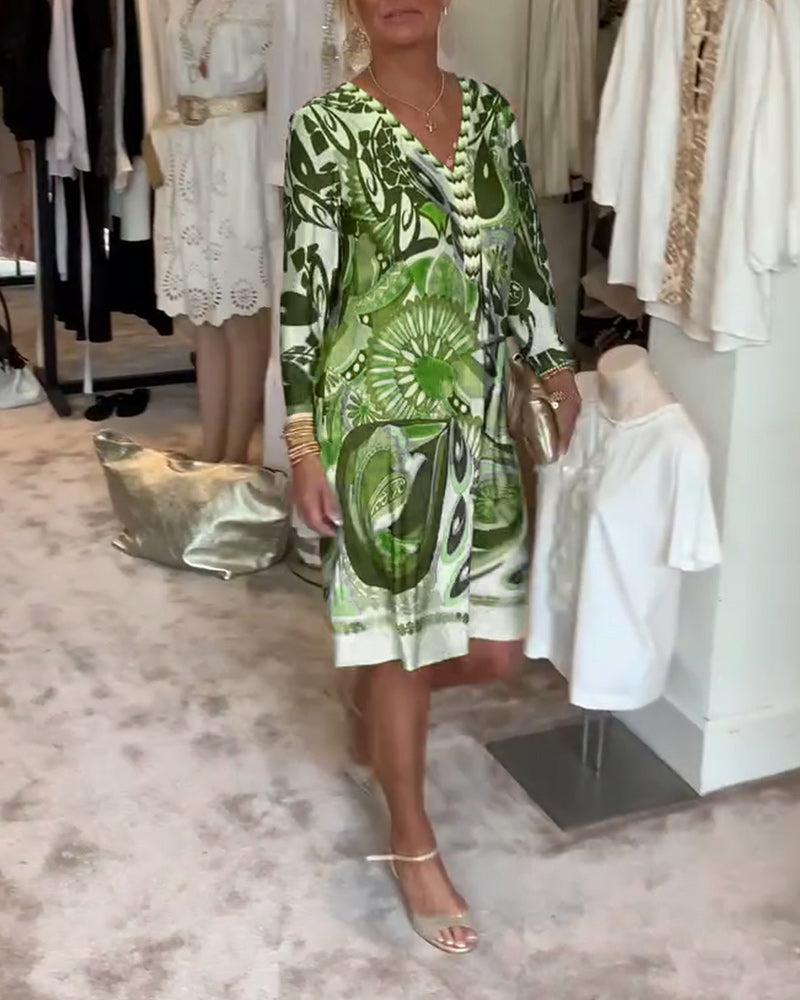 Mariane™ - Rochie cu imprimeu vintage 