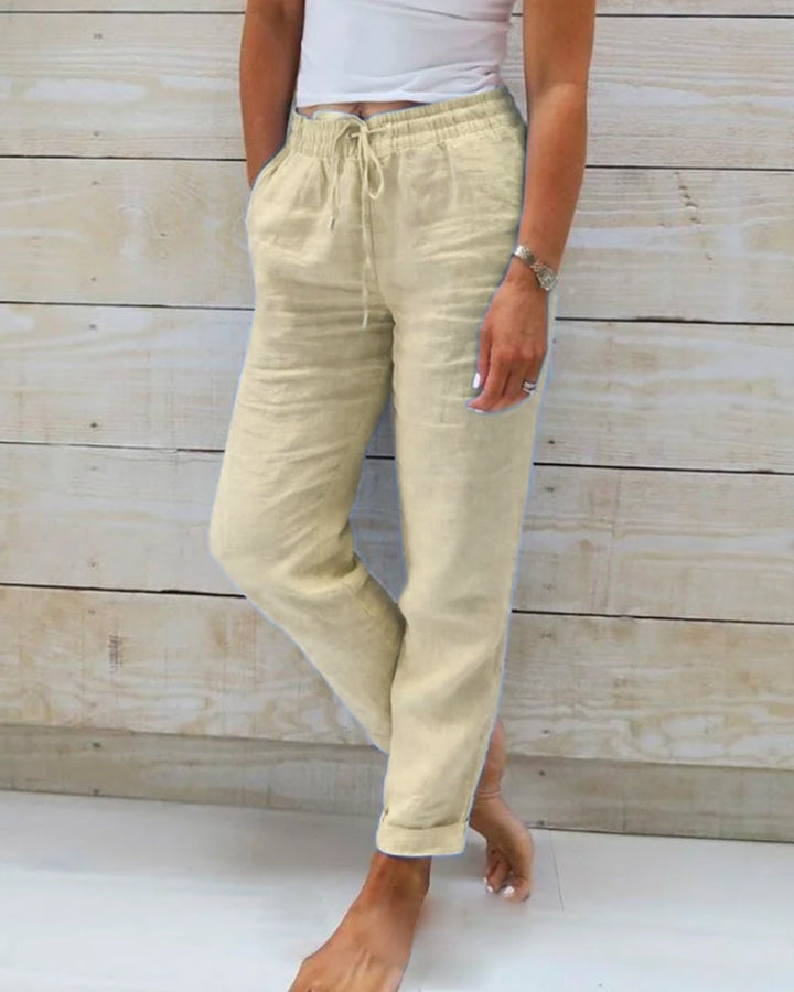 Allison | Pantaloni Tailored din Bumbac-Lână de Lux