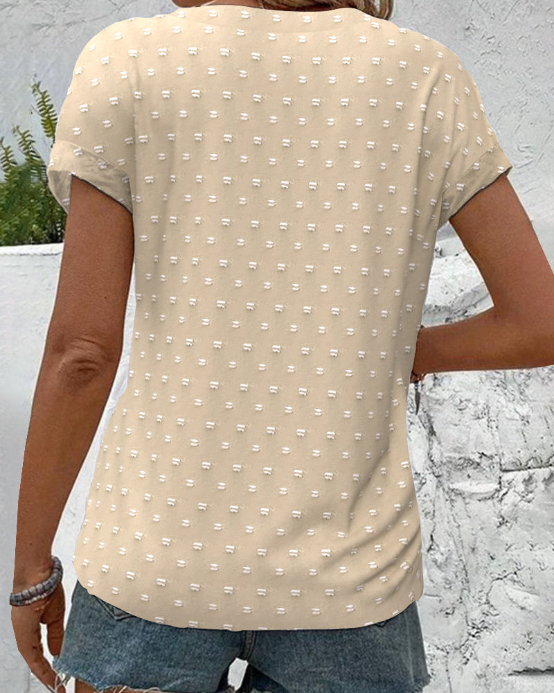 Amarys | Cămașă cu guler V și nasturi 