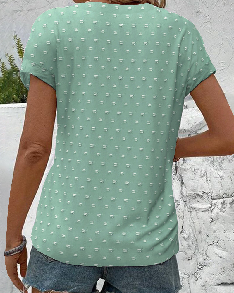 Amarys | Cămașă cu guler V și nasturi 