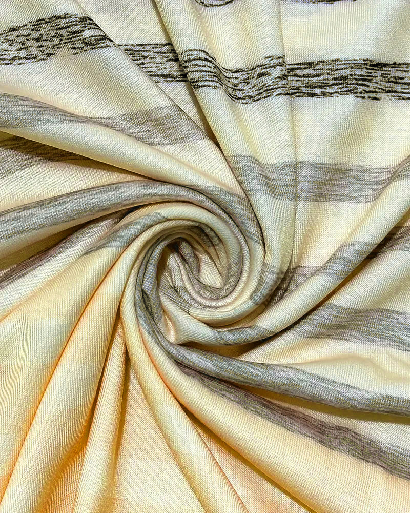 Evelyn – Tricou cu Guler Rotund și Mâneci Scurte, Dungi