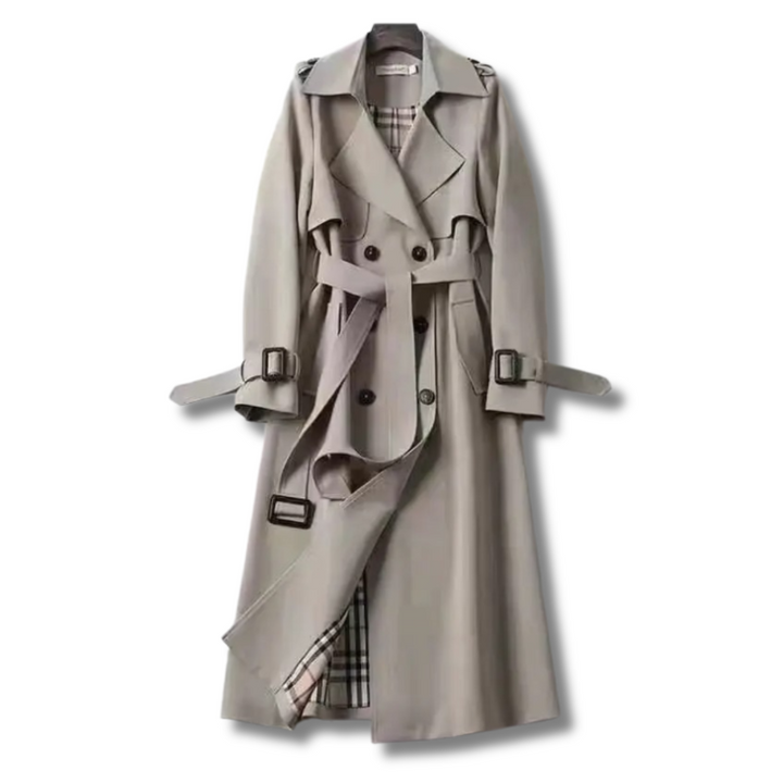 Amoura™ - Trench Coat cu Curea, Clasic și Elegant