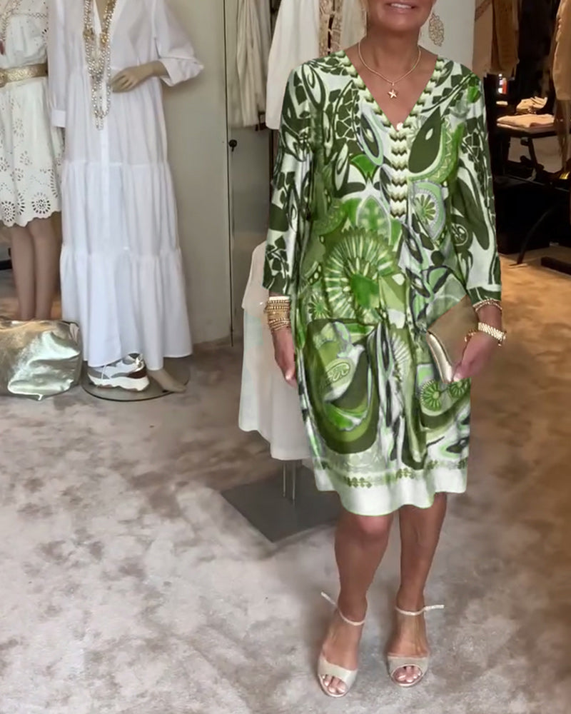 Mariane™ - Rochie cu imprimeu vintage 