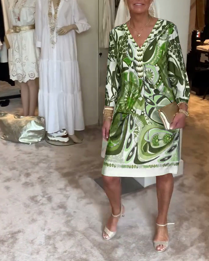 Mariane™ - Rochie cu imprimeu vintage 