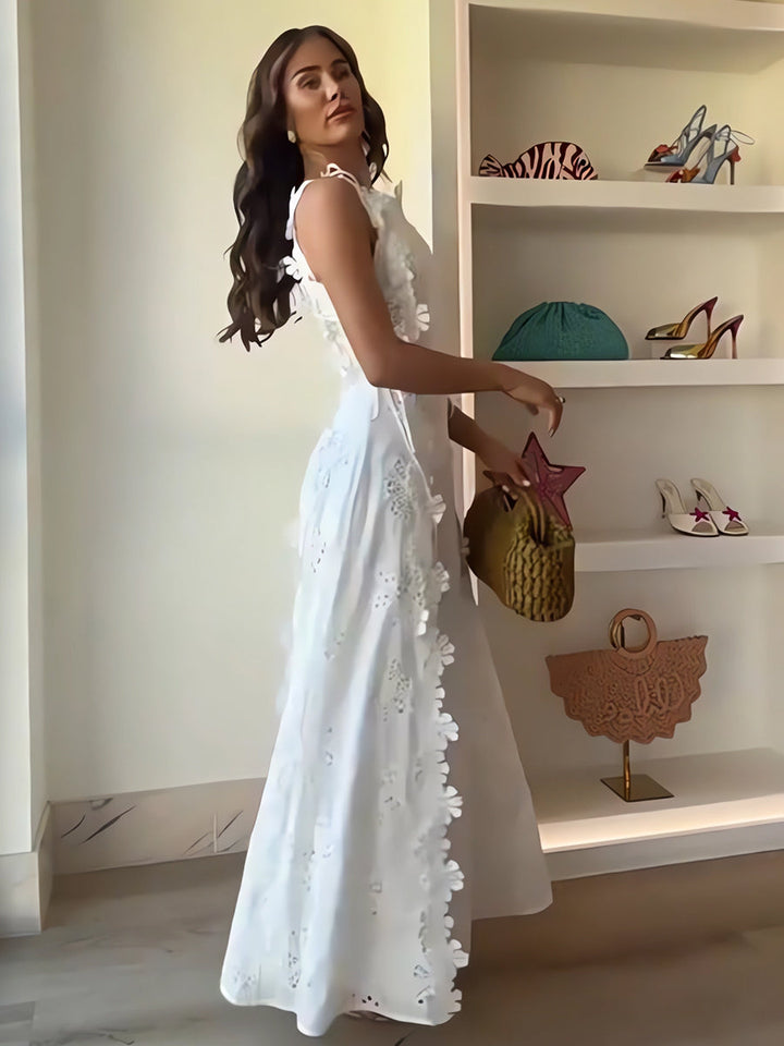 ELENA – ROCHIE MAXI BRODATĂ GARDEN WISPER 