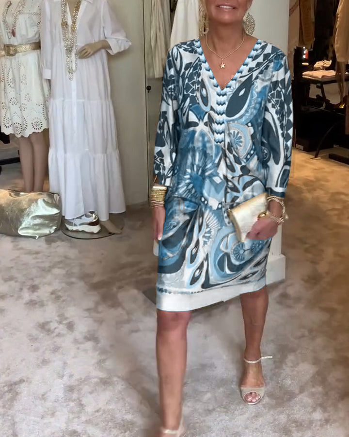 Mariane™ - Rochie cu imprimeu vintage 