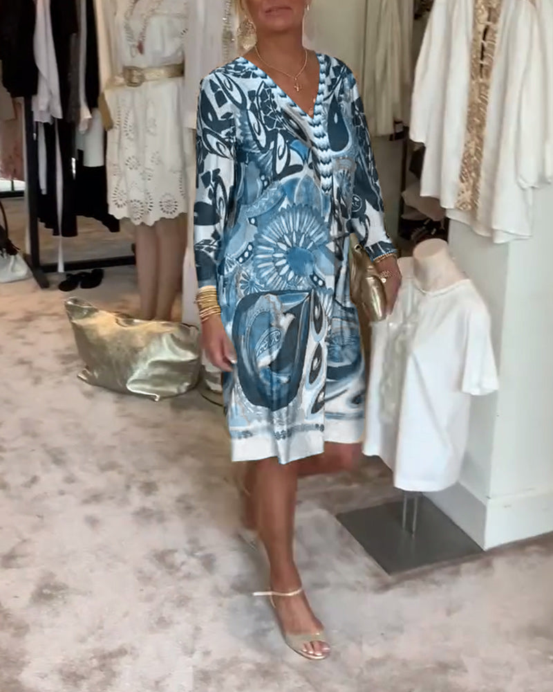 Mariane™ - Rochie cu imprimeu vintage 