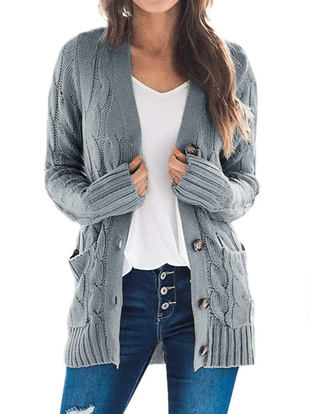 MARZENA | Cardigan confortabil cu tricot