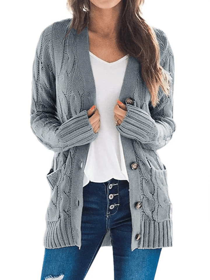 MARZENA | Cardigan confortabil cu tricot