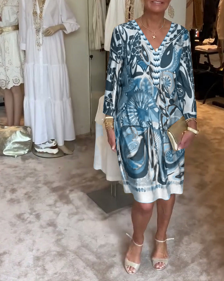 Mariane™ - Rochie cu imprimeu vintage 