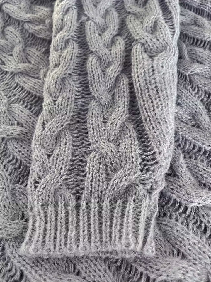 Mihaela | Pulover Informal Cu Mâneci Lungi Din Tricot 