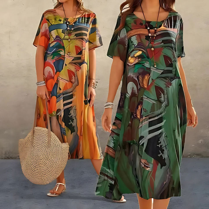 Orla – Rochie Florală Confortabilă