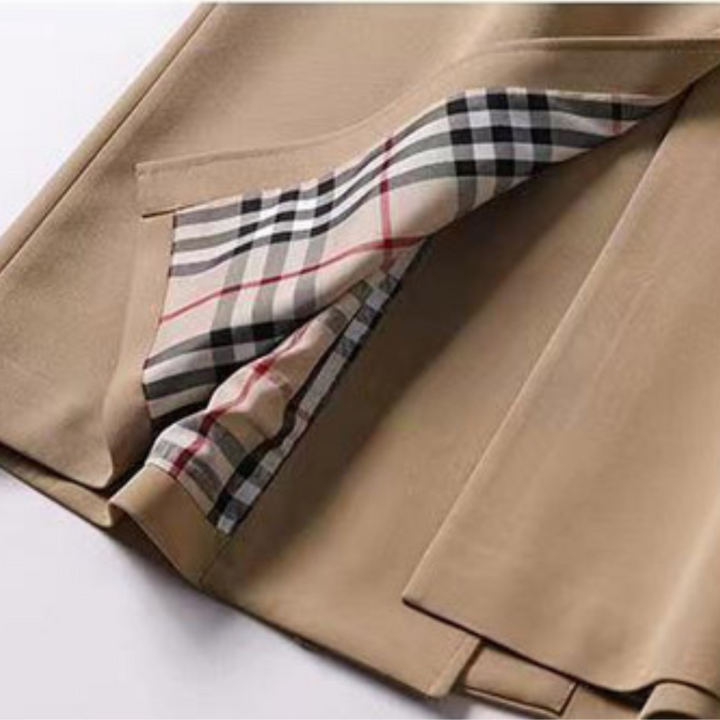 Amoura™ - Trench Coat cu Curea, Clasic și Elegant