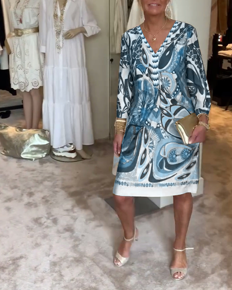 Mariane™ - Rochie cu imprimeu vintage 