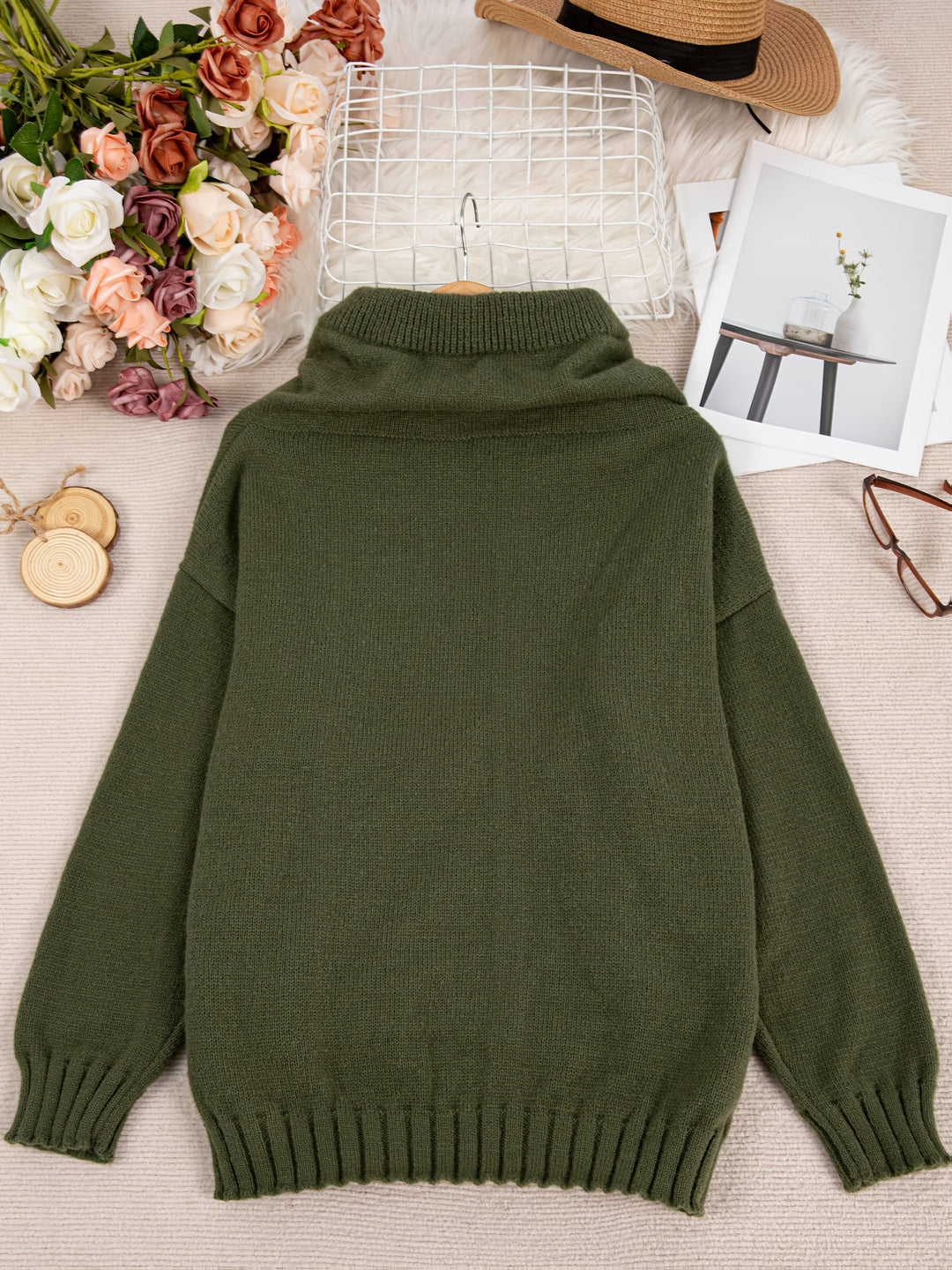 ZELINA | Pulover cu Mâneci Lungi și Buzunar