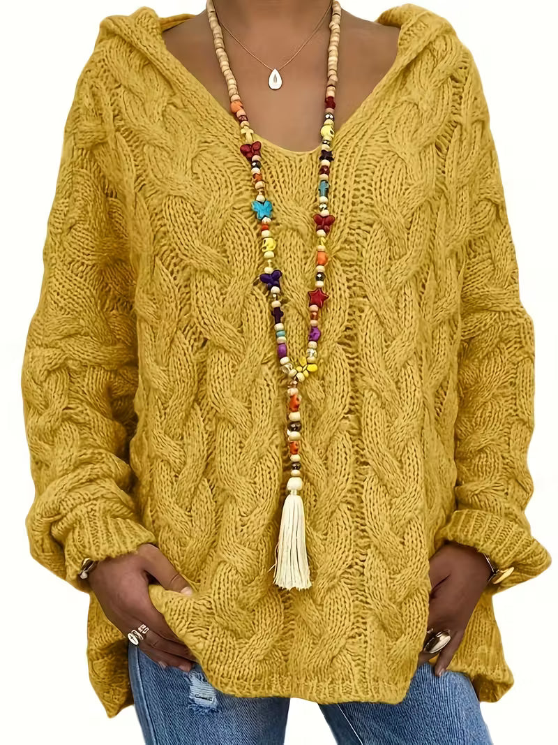 Mihaela | Pulover Informal Cu Mâneci Lungi Din Tricot 