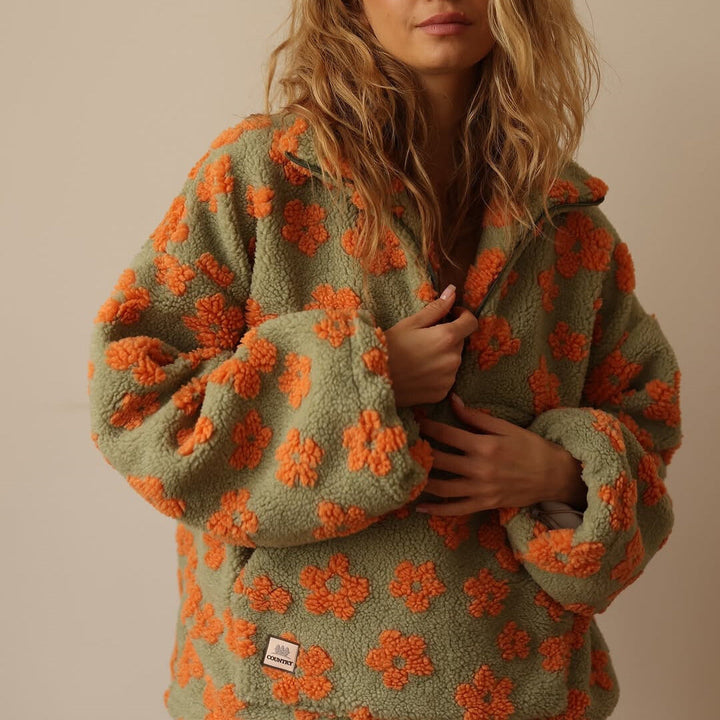 Marilena | Jachetă caldă din fleece Bloom