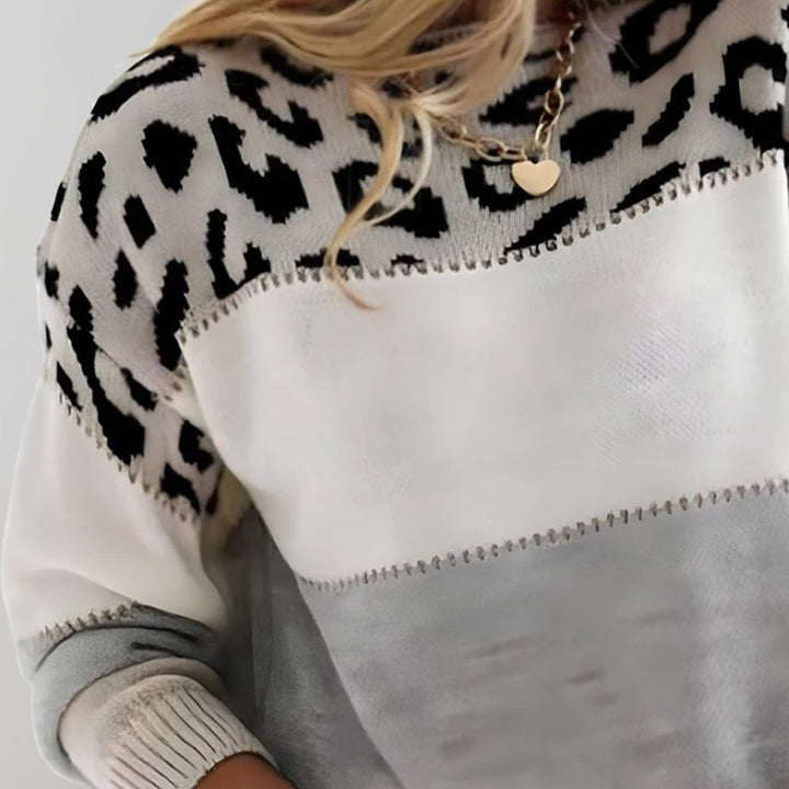 PASCA | Pulover Casual cu Imprimeu de Leopard