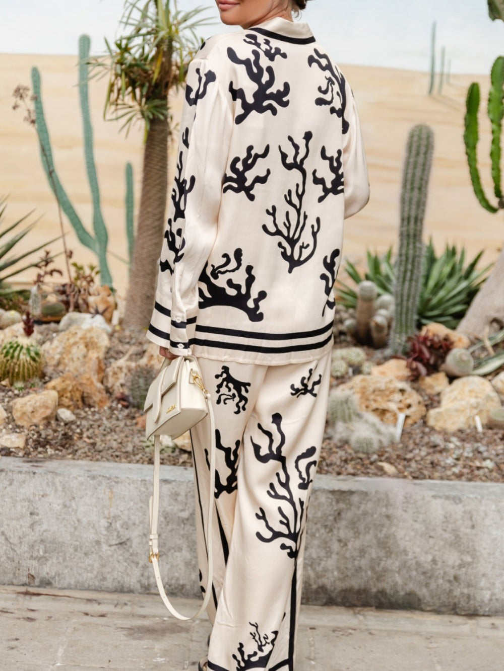 Emma | Set de pijamale din mătase elegant