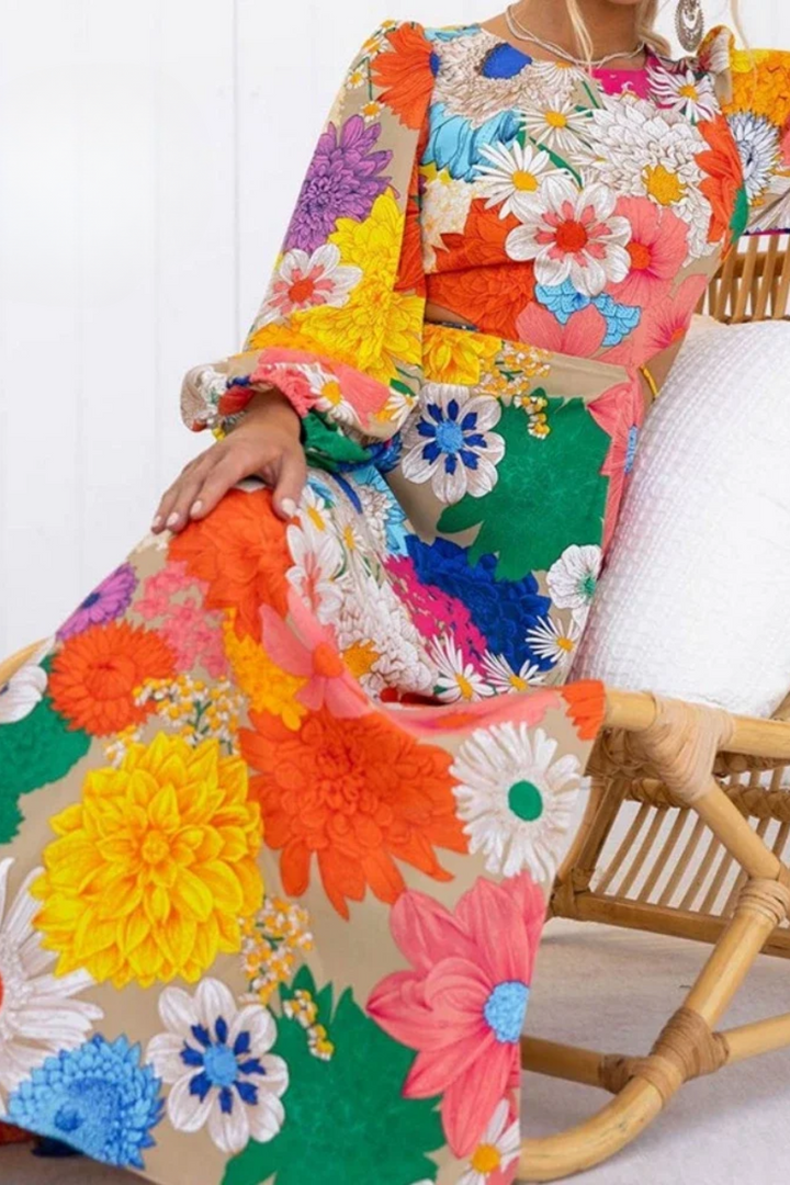 DAISY – ROCHIE MAXI CU FLOARE ÎN SOARE 