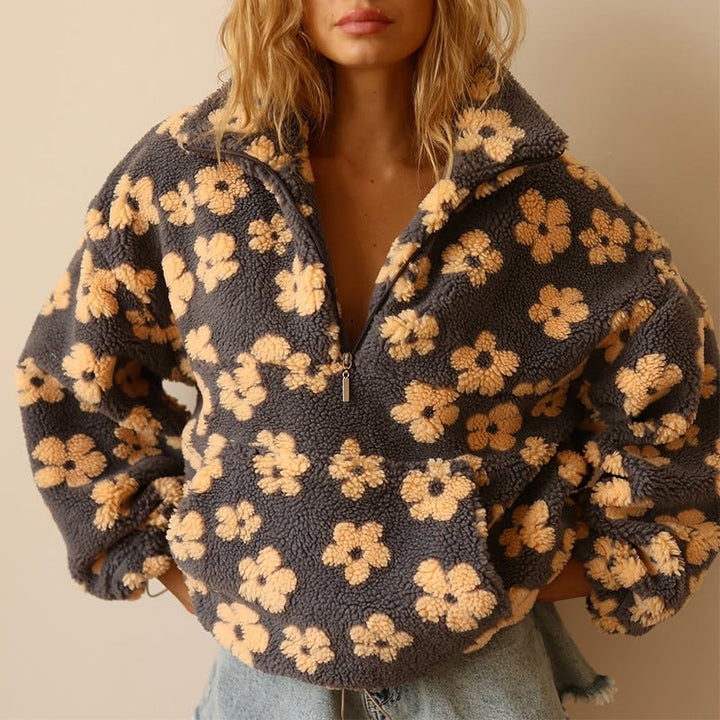 Marilena | Jachetă caldă din fleece Bloom