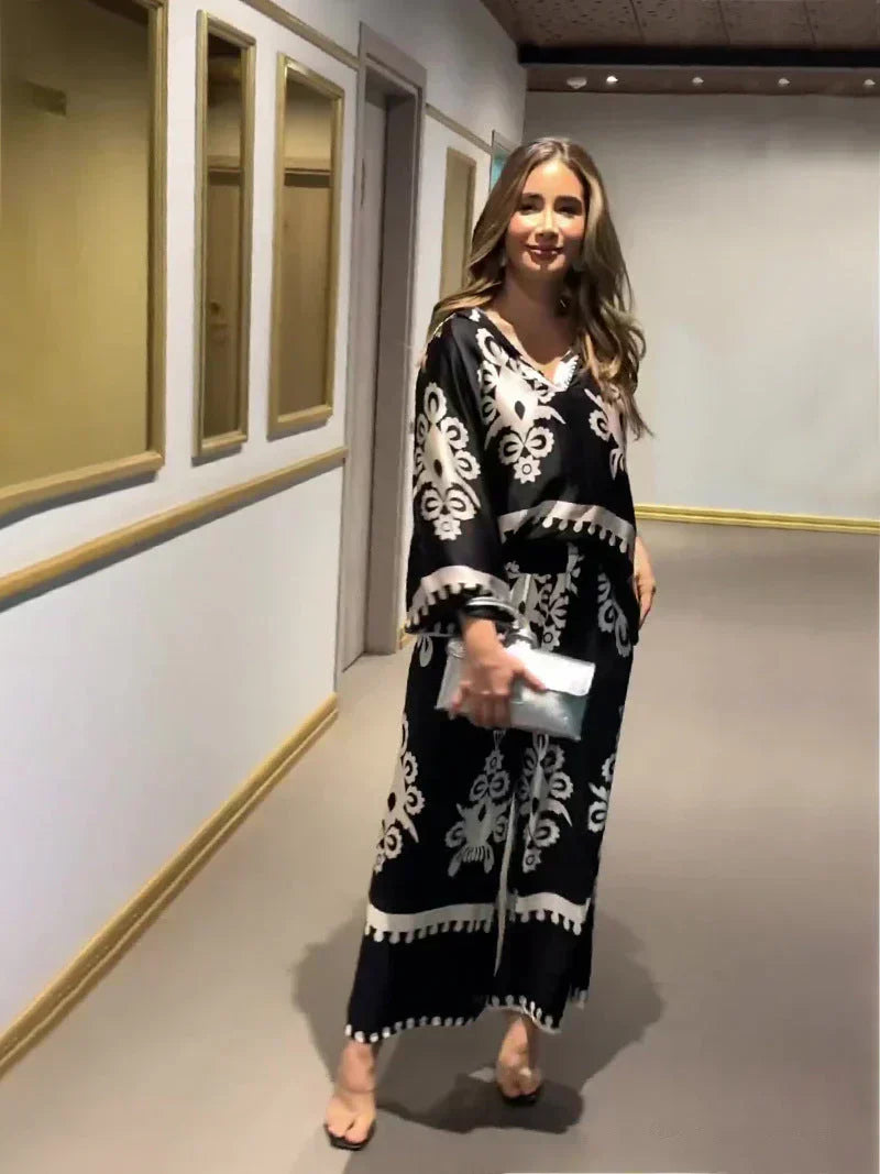 MILANI – COMPLET DE PANTALONI CU PRINT IRREGULAT 