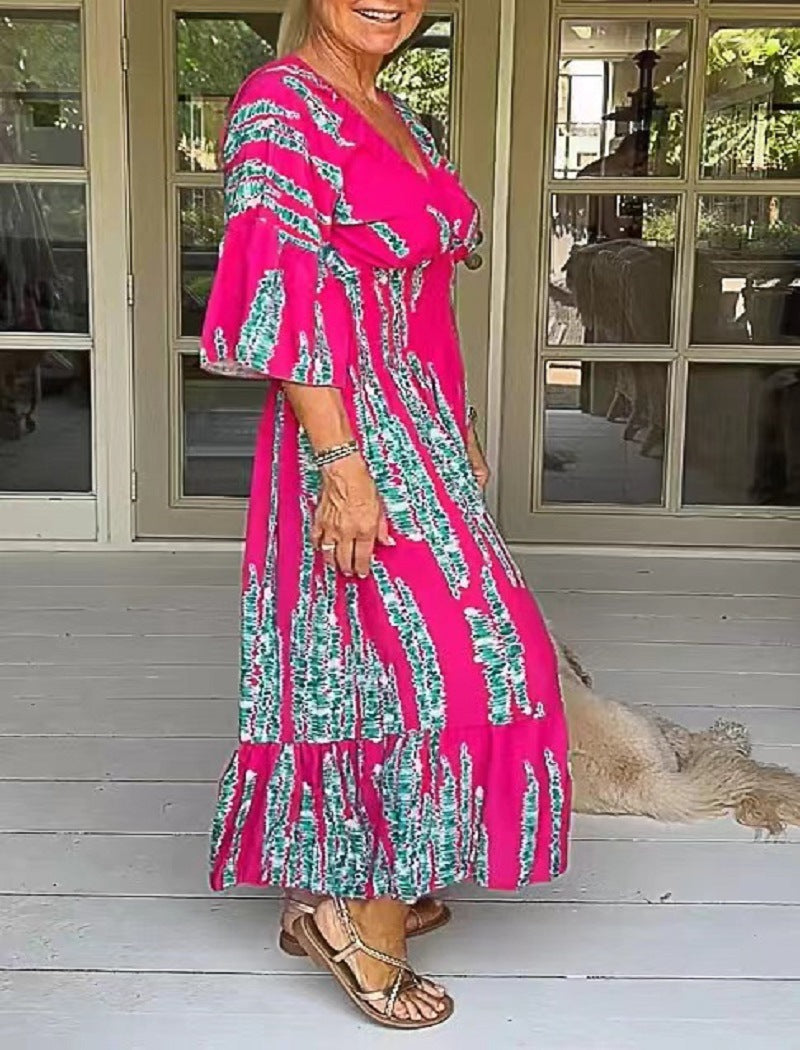 MAELIE – ROCHIE DE VARĂ CU MODEL TIE-DYE 