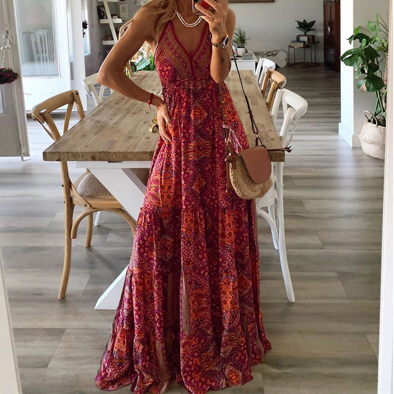 Kairi – Rochie Boho fără Mâneci