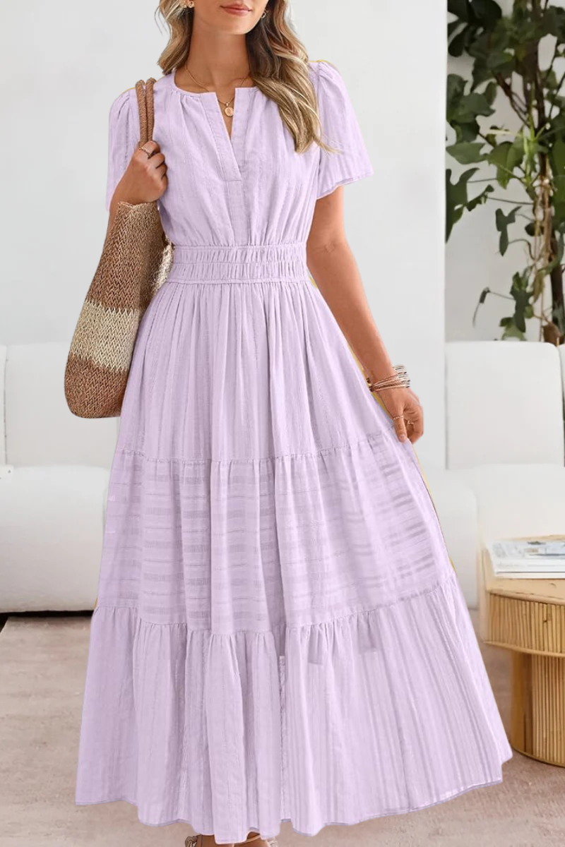 FREYA – ROCHIE MAXI CU VOLANE ȘI FARMEC ÎN SOARE 