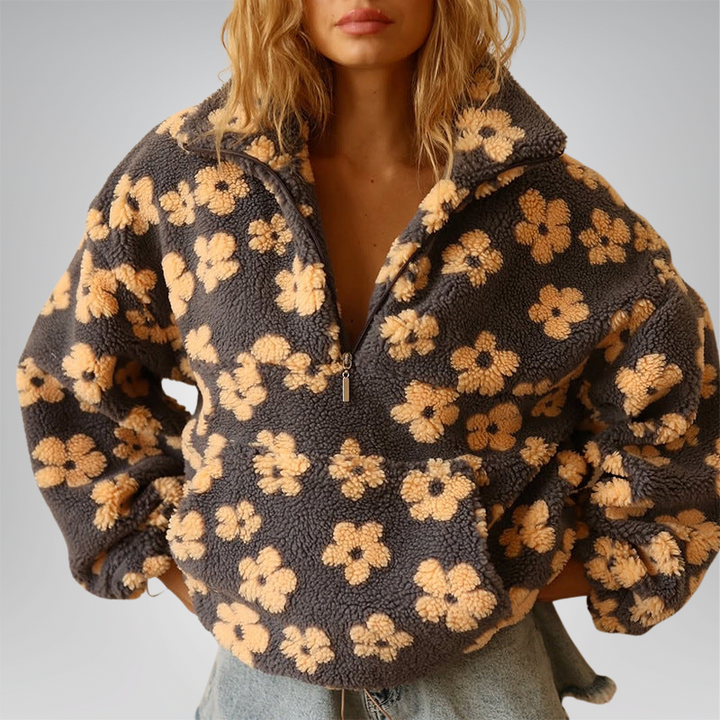 Marilena | Jachetă caldă din fleece Bloom
