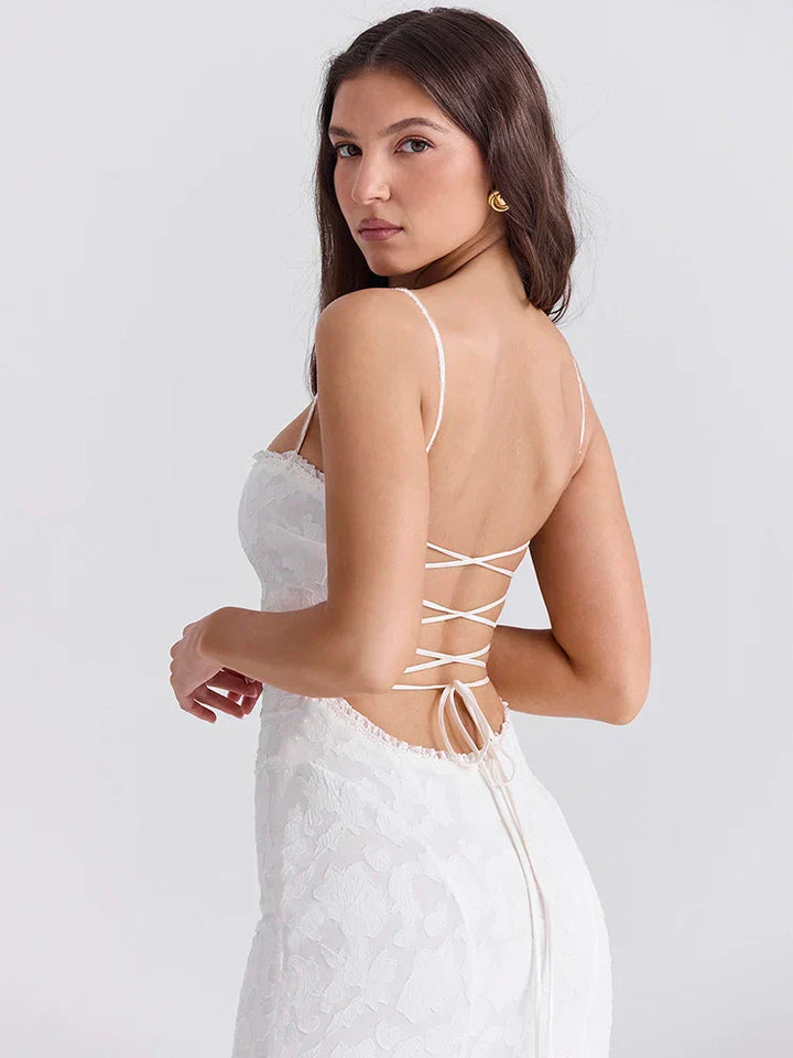 OPHELIA – ROCHIE MAXI DIN DANTELĂ ROMANTICĂ SELENE