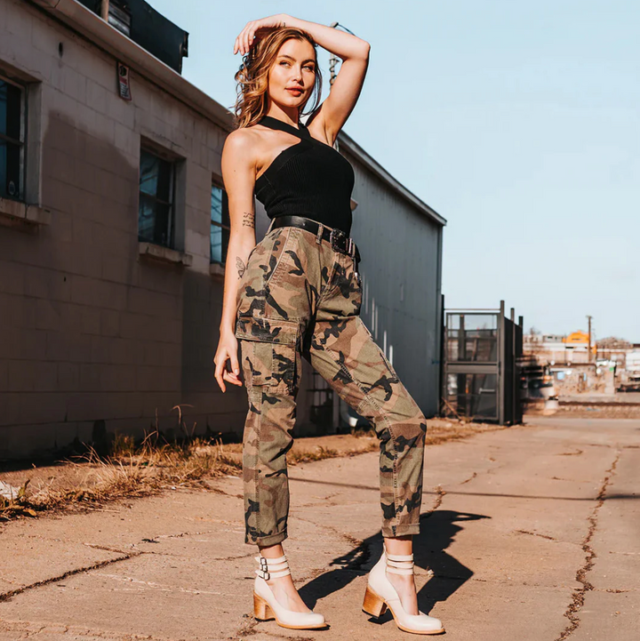 Zoey - Eleganță Vintage Pantofi cu Toc din Piele