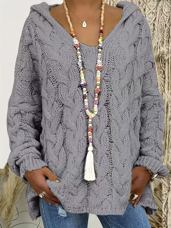 Mihaela | Pulover Informal Cu Mâneci Lungi Din Tricot 