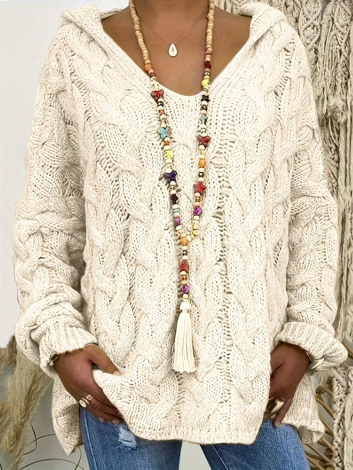 Mihaela | Pulover Informal Cu Mâneci Lungi Din Tricot 