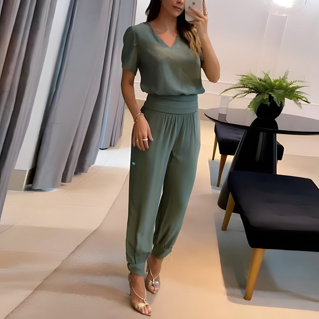 Charlotte | Set de Bluză și Pantaloni la Modă