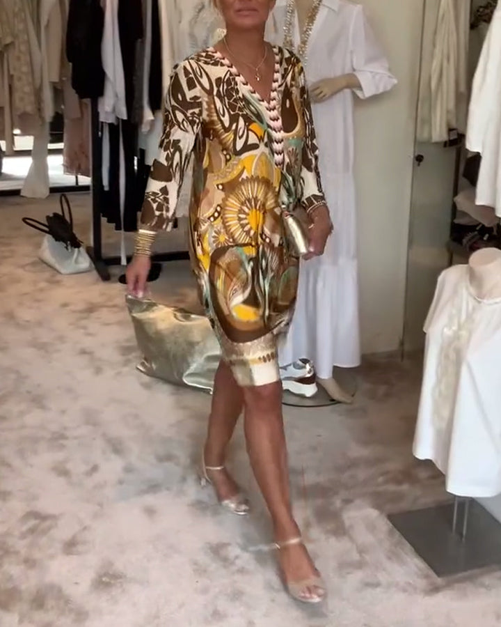 Mariane™ - Rochie cu imprimeu vintage 