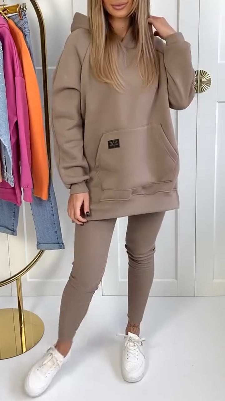 Nerina | Set Hanorac Casual și Jambiere 