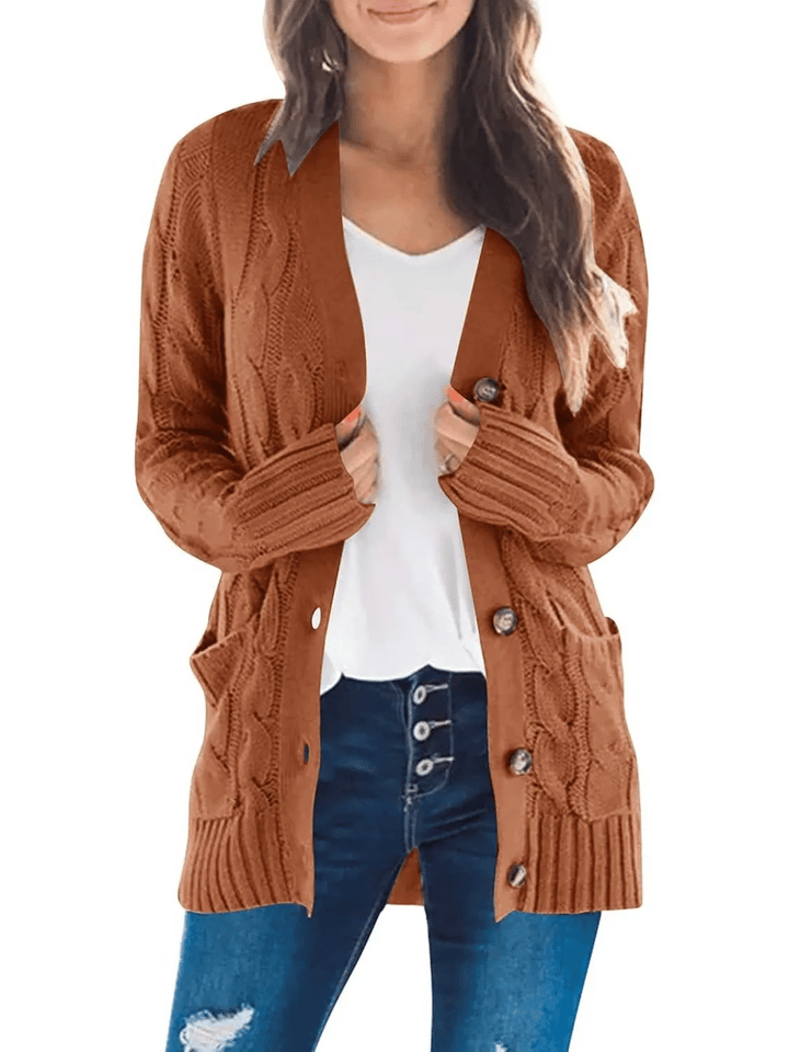 MARZENA | Cardigan confortabil cu tricot