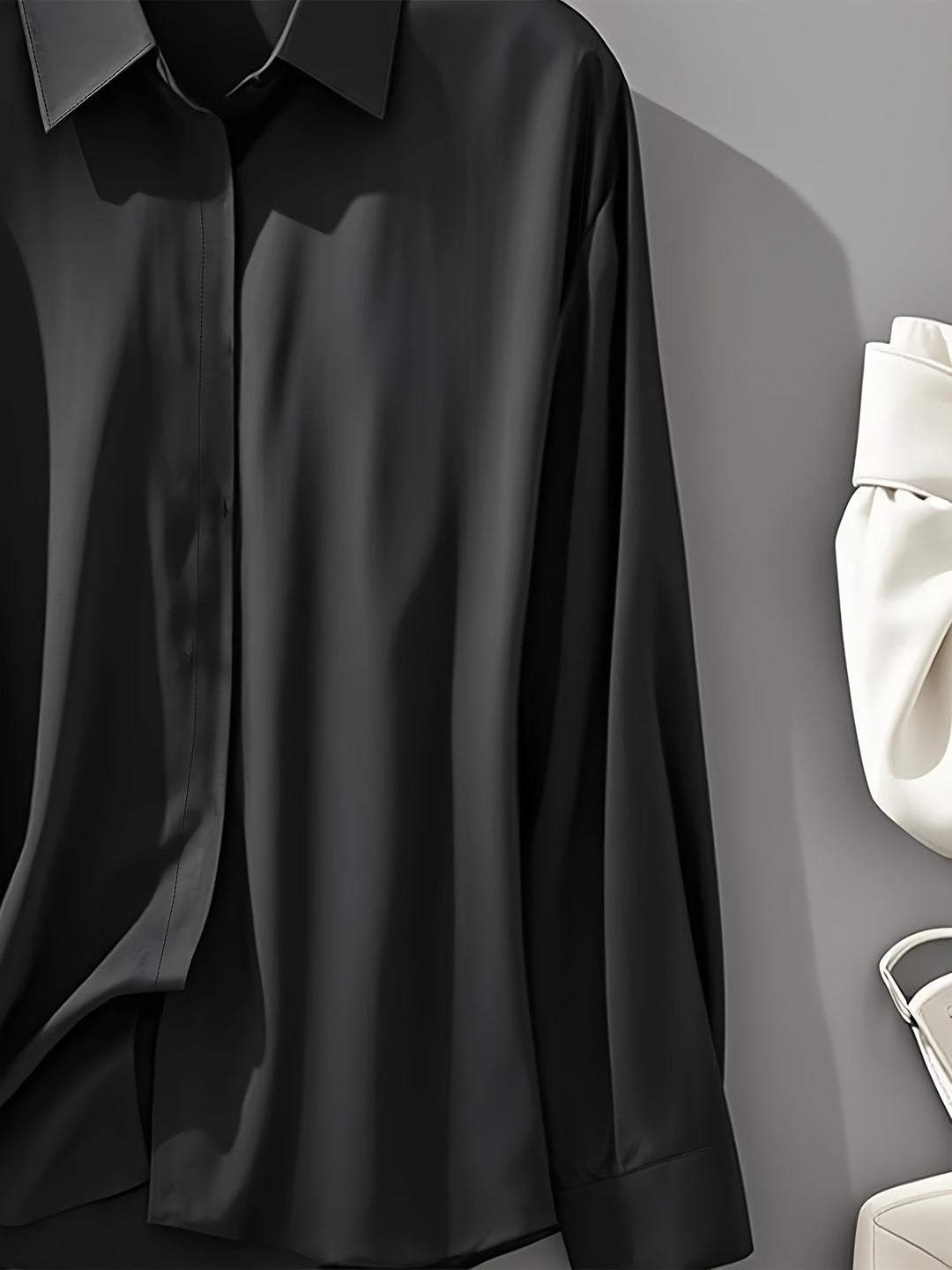 IRYNA | Cămașă Elegantă cu Mâneci Lungi, Cu Închidere cu Butoni