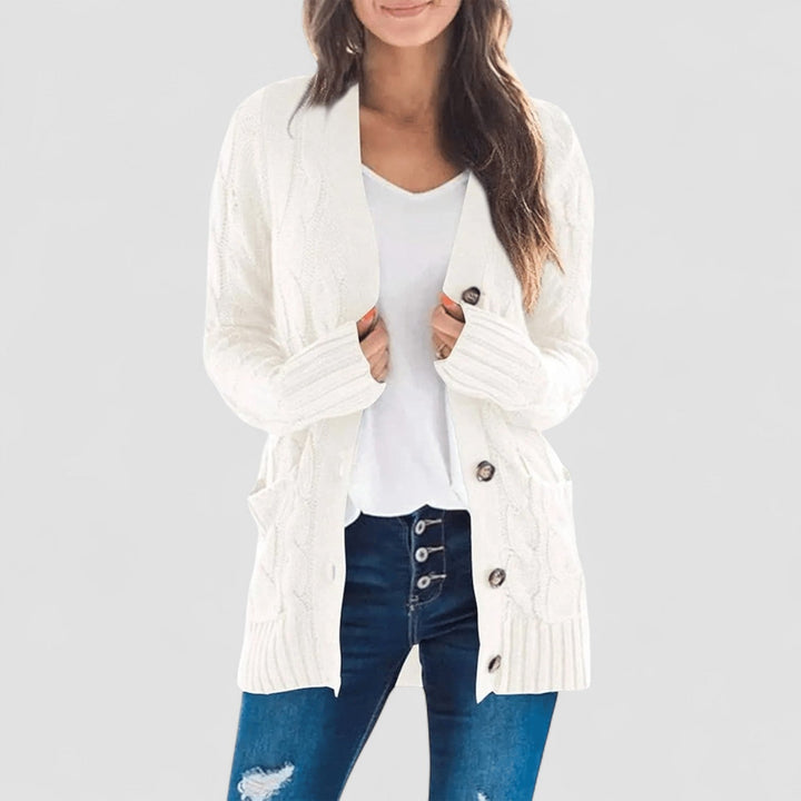 MARZENA | Cardigan confortabil cu tricot