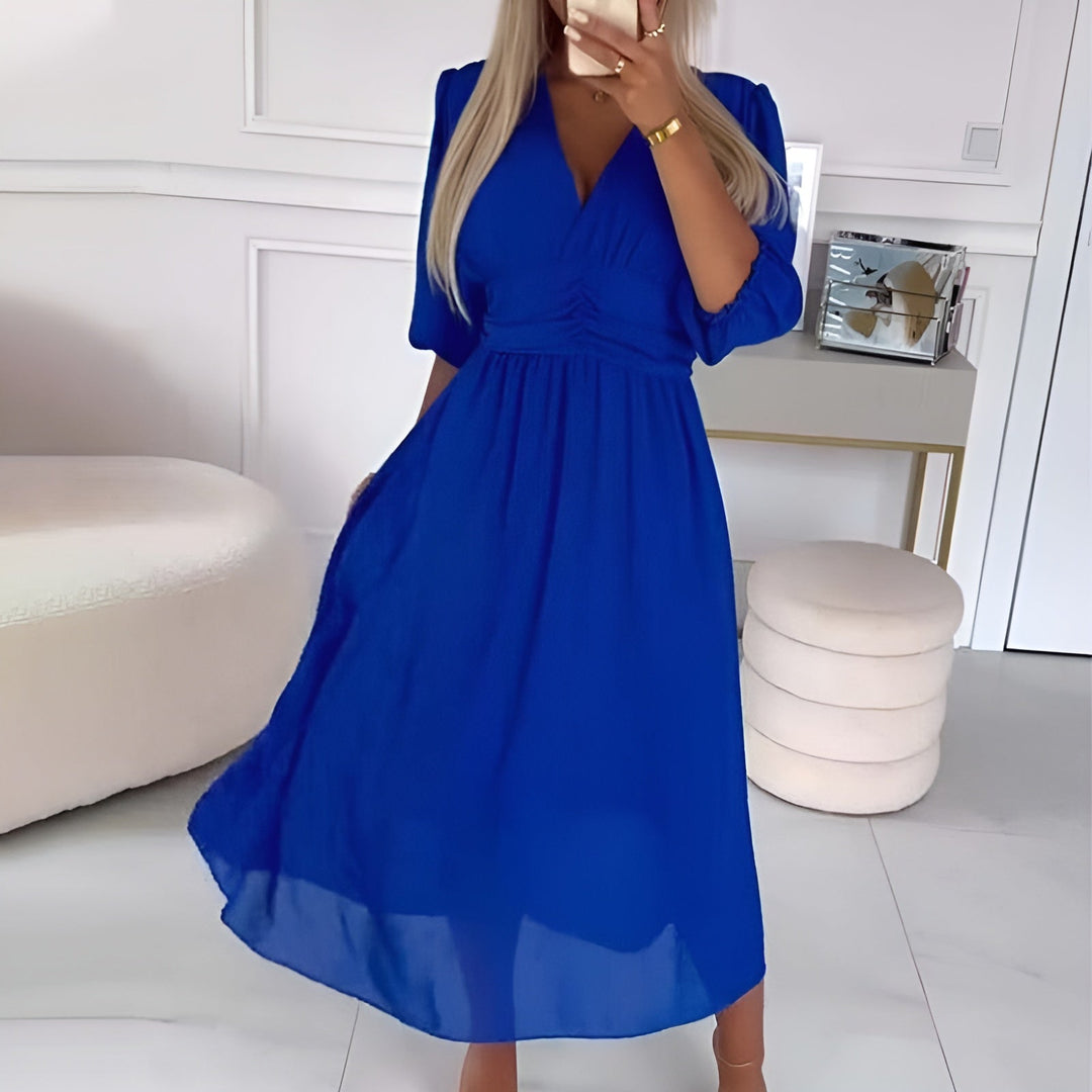 Skylar – Rochie din Chiffon Ușor și Mătăsos