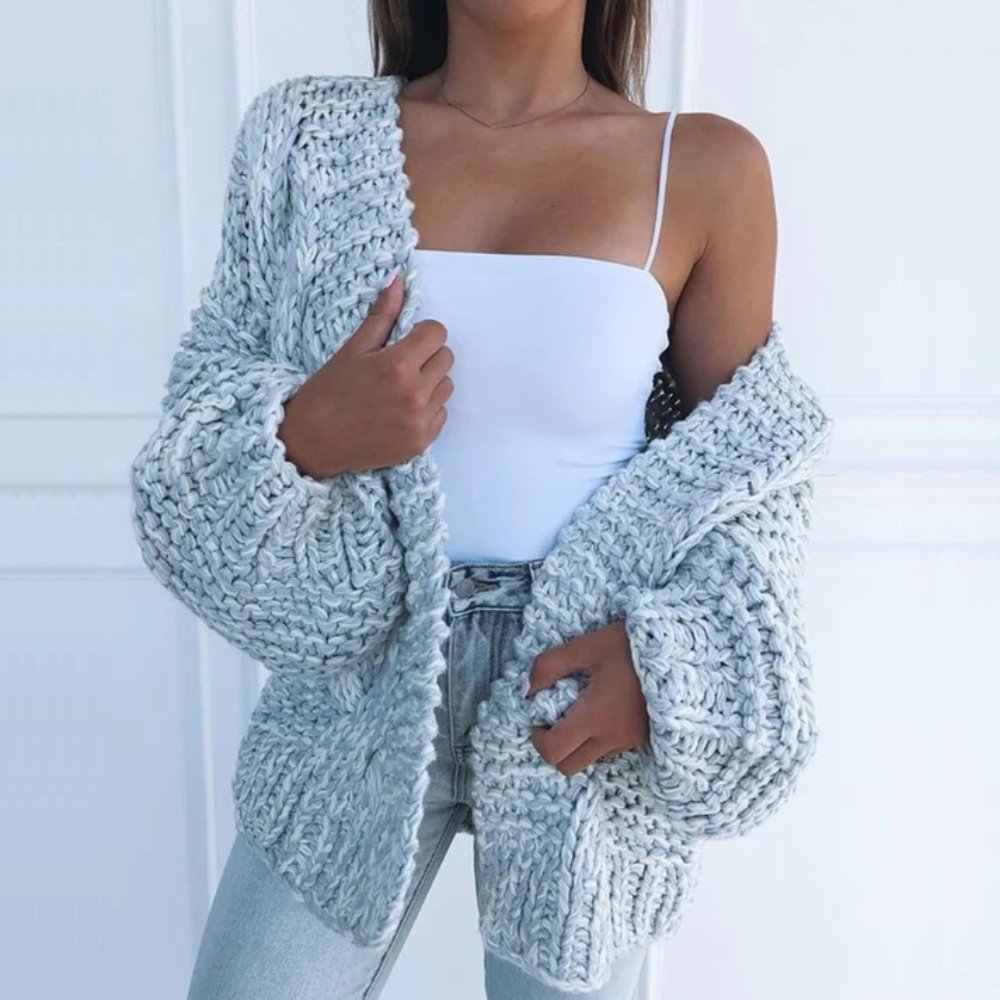 ELEANOR | Pulover Gros, Cardigan Lejer