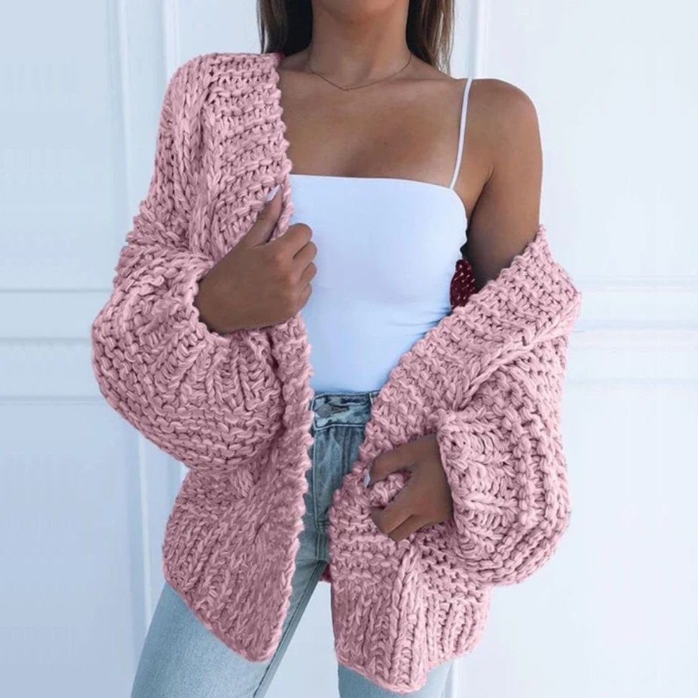 ELEANOR | Pulover Gros, Cardigan Lejer