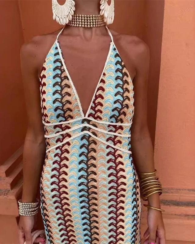 ARLETTE – ROCHIE TUNICĂ CROCHET BOHO PENTRU PLAJĂ 