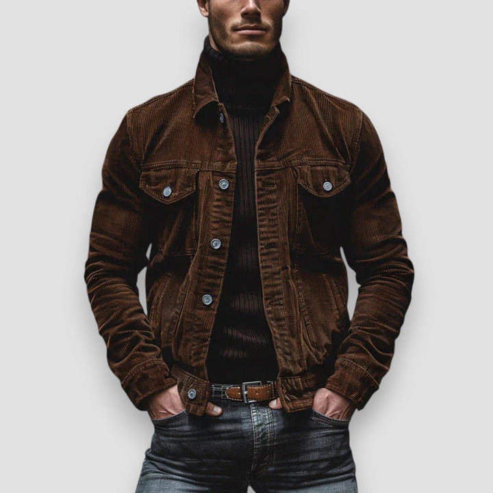 Luca | Jachetă Retro din Catifea