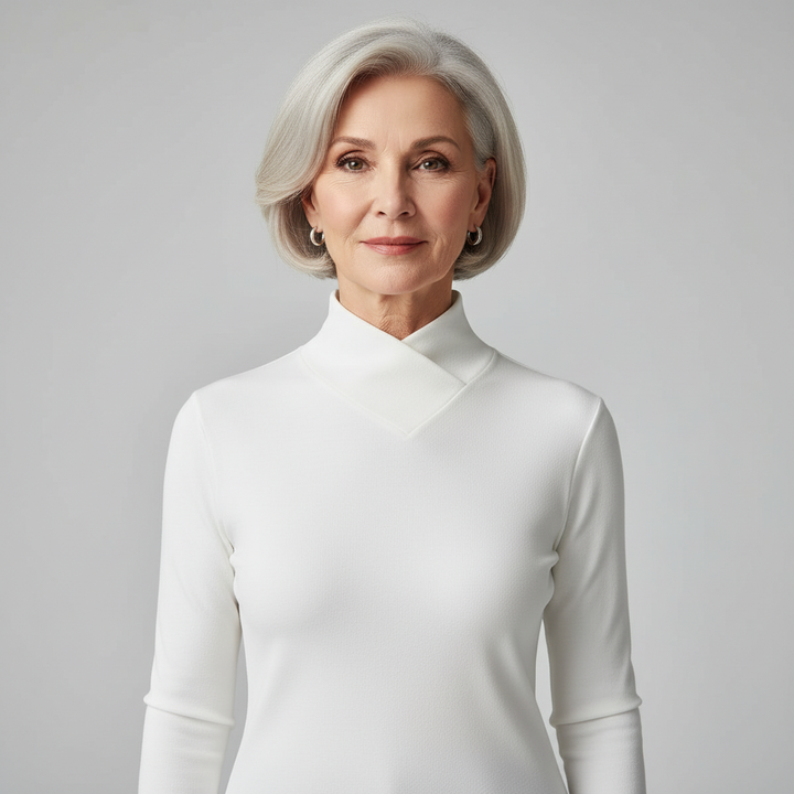 ISALINE | Top cu guler asimetric